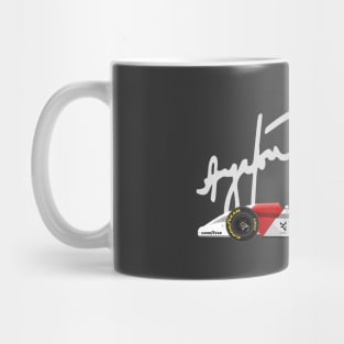 Ayrton Senna's McLaren MP4/8 Illustration Mug